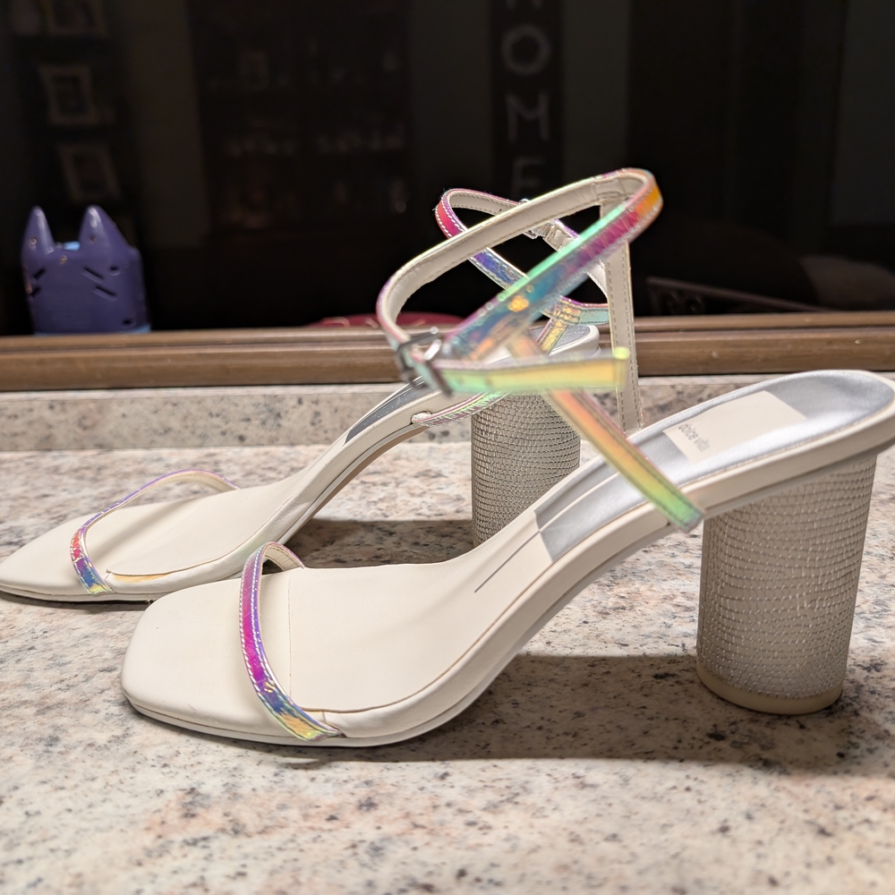 Dolce Vita Naomey Strappy Statement Iridescent Sandals